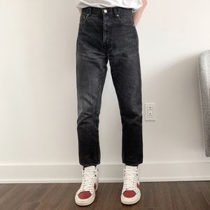 SAINT LAURENT DARK GREY JEANS, MENS